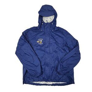 L.L. Bean Men's  Windbreaker Jacket Full Zip Adjustable Hat / Size  XL